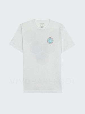 Camiseta Vivobarefoot Finisterre Hombre Blancas | AR154OB