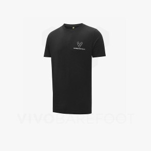 Camiseta Vivobarefoot Rapanui Hombre Negras | AR163FU