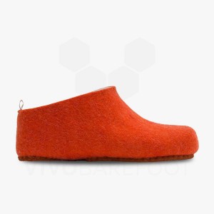 Pantuflas Vivobarefoot MIM Felt Hombre Naranjas | AR160IR