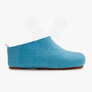 Pantuflas Vivobarefoot MIM Felt Hombre Turquesa Claro | AR159JE