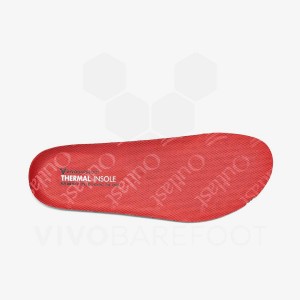 Plantillas Vivobarefoot Thermal Hombre Rojas | AR153PV