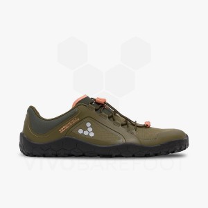 Zapatillas Trail Running Vivobarefoot Primus Trail III All Weather FG Mujer Verde Oliva Oscuro | AR235LQ