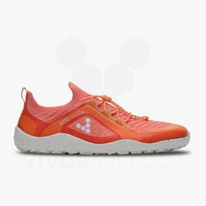 Zapatillas Trail Running Vivobarefoot Primus Trail Knit FG Mujer Rojas | AR239HT