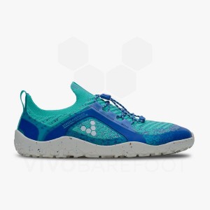 Zapatillas Trail Running Vivobarefoot Primus Trail Knit FG Mujer Azules | AR240GY