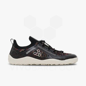 Zapatillas Trail Running Vivobarefoot Primus Trail Knit FG Mujer Negras | AR242EI