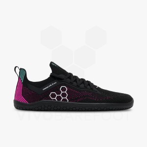 Zapatillas Training Vivobarefoot Primus Lite Knit Mujer Obsidian Rosas | AR261LQ