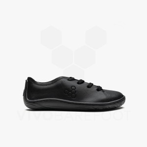 Zapatos Vivobarefoot Addis School Juniors Niños Negras | AR380WH