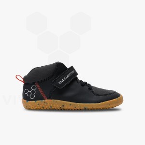 Zapatos Vivobarefoot Primus Ludo Hi Juniors Niños Obsidian | AR412QC