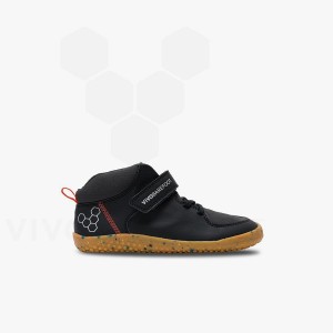 Zapatos Vivobarefoot Primus Ludo Hi Preschool Niños Obsidian | AR408UK